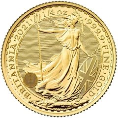 2021 1/4 troy ounce gouden Britannia munt
