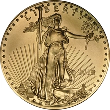 2018 1/2 troy ounce gouden American Eagle munt