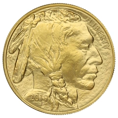 2019 1 troy ounce gouden American Buffalo munt