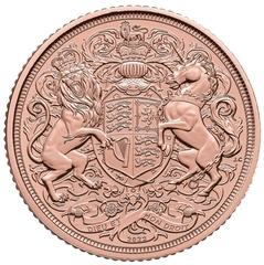 2022 gouden Sovereign munt Elizabeth II Memorial