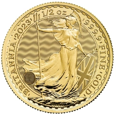 2023 1/2 troy ounce gouden Britannia munt Charles III