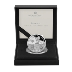 2026 Proof 2 troy ounce zilveren Britannia munt