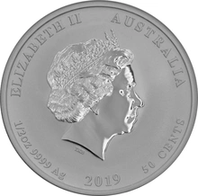 1/2 troy ounce zilveren Lunar munt - Varken - 2019
