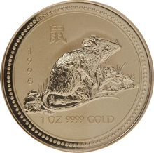 1996 1oz Gold Australian Year of the Rat