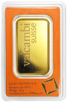 Valcambi 50 Gram Goudbaar
