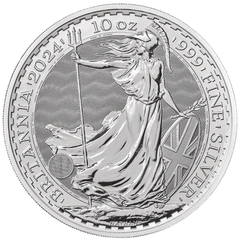 2024 10 troy ounce zilveren Britannia munt