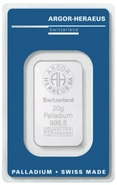 Argor-Heraeus 20 Gram Palladiumbaar