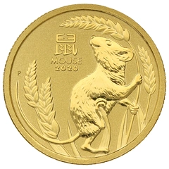 2020 1/10 troy ounce gouden Perth Mint Lunar munt Year of the Mouse
