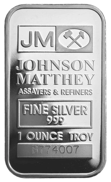 Johnson Matthey 1oz Silver Bar