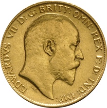 1904 Gold Half Sovereign - King Edward VII - London