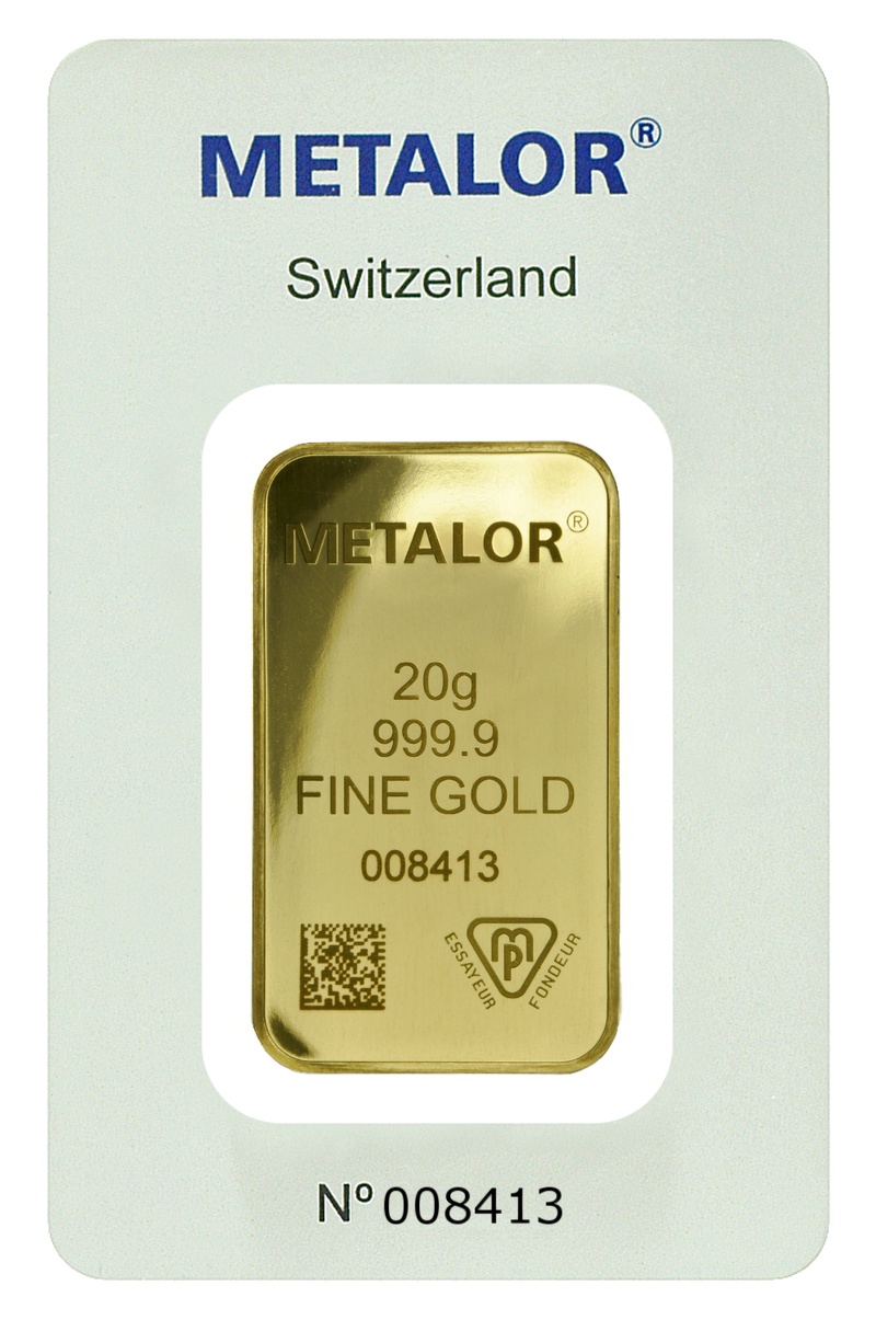 20 gram goudbaar - Metalor