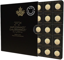 2024 MapleGram 25 x 1g Gouden Munten