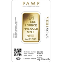 1 troy ounce goudbaar - PAMP Rosa