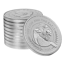 2024 1 troy ounce zilveren Lion and Eagle munt