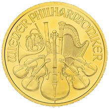 1/2 troy ounce gouden Philharmoniker munt - 2021