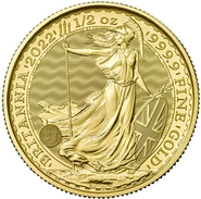 2022 Britannia Halve ounce Gouden Munt