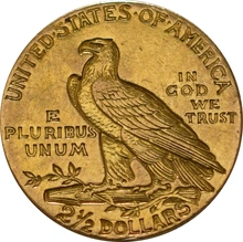 American Gold Quarter Eagle $2.50 Indian Head