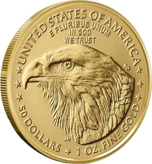 2026 1 troy ounce gouden American Eagle munt