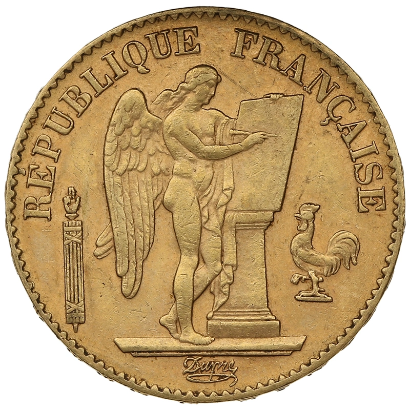 1892 20 French Francs - Guardian Angel - A