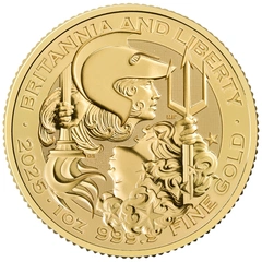 2025 1 troy ounce gouden Britannia & Liberty munt