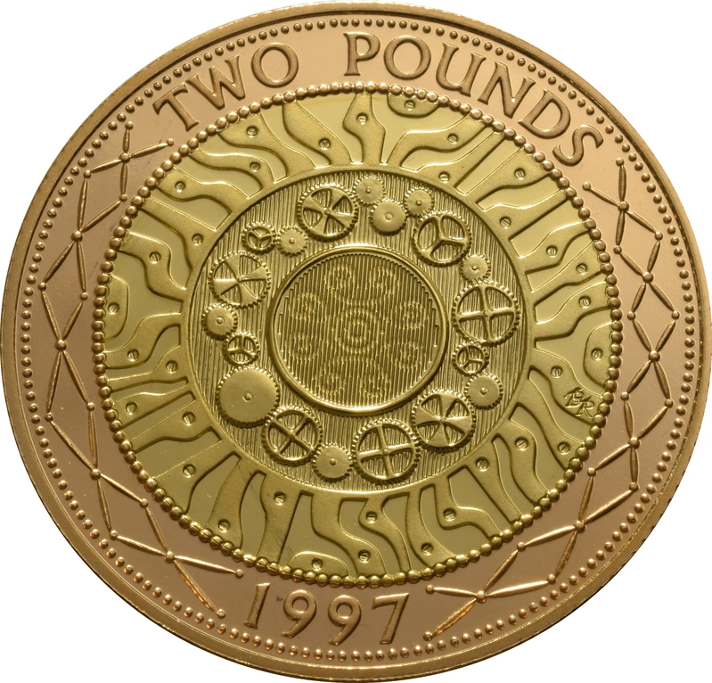 1997 £2 Proof Gold Coin (Double Sovereign) no box or cert