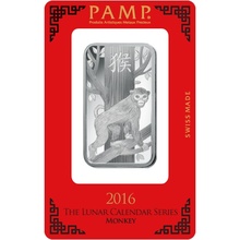 PAMP 1oz Silver Bar - 2016 Year of the Monkey