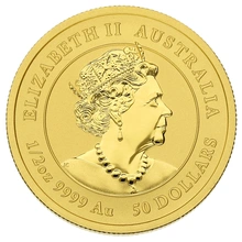 2021 Perth Mint Halve Ons Year of the Ox Gouden Munt