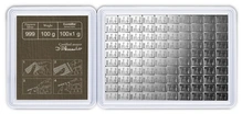 100 x 1 gram zilverbaar - CombiBar