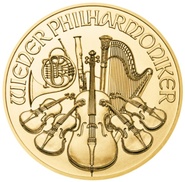1/10 troy ounce gouden Philharmoniker munt - 2021