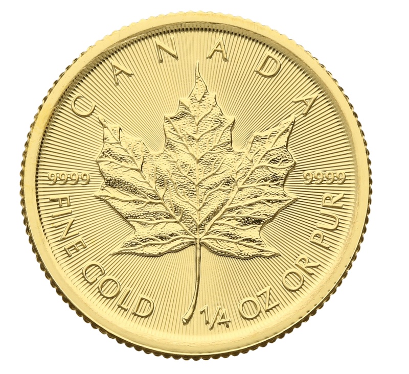 1/4 troy ounce gouden Maple Leaf munt - 2019