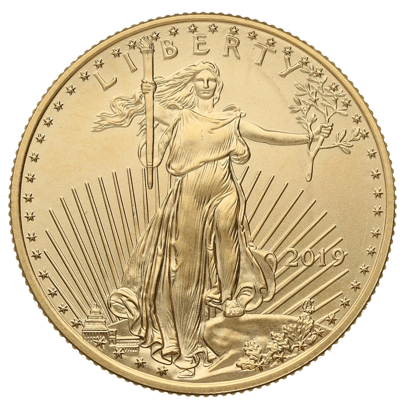 1/2 troy ounce gouden Eagle munt - 2019