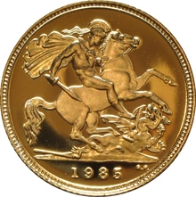 Gold Proof 1985 Half Sovereign Boxed