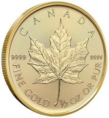 2026 1/2 troy ounce gouden Maple Leaf munt