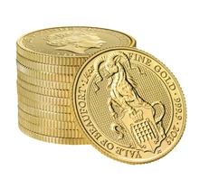 1/4 troy ounce gouden Queen's Beast munt - Yale of Beaufort - 2019