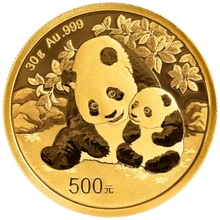 2024 30g Gouden Chinese Panda Munt