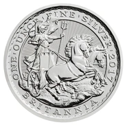1997 - 2017 1oz Zilveren Britannia 20ste Verjaardag Chariot Design Munt