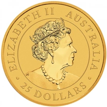 2022 Kwart Oz Gouden Australian Kangaroo Munt
