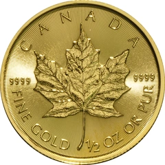 2017 1/2 troy ounce gouden Maple Leaf munt