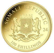 2024 1/10oz Somalische Olifant Gouden Munt