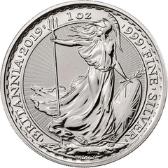 2019 1 troy ounce zilveren Britannia munt