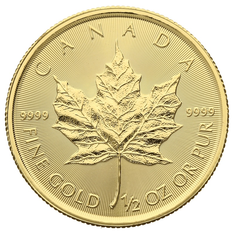 1/2 troy ounce gouden Maple Leaf munt - 2019