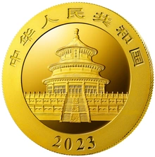 2023 1g Gouden Chinese Panda Munt