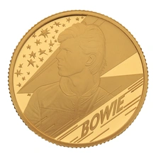 2020 1/4 Ons Music Legends - David Bowie Proof Gouden Munt in Doos
