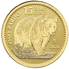 2026 1/10 oz Spaanse Bruine Beer Gouden Munt
