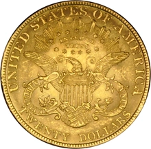 1894 gouden American Double Eagle (20 Dollar) munt Liberty Head Philadelphia
