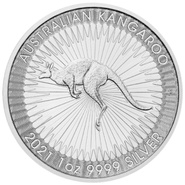 2021 1 Ons Australian Kangaroo Zilveren Munt