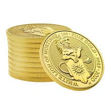 1 troy ounce gouden Queen's Beast - White Lion of Mortimer - 2020