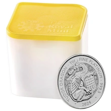 2024 Tudor Draak - Tudor Beasts 1oz Platinum Munt