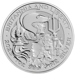 2025 1 troy ounce zilveren Britannia & Liberty munt