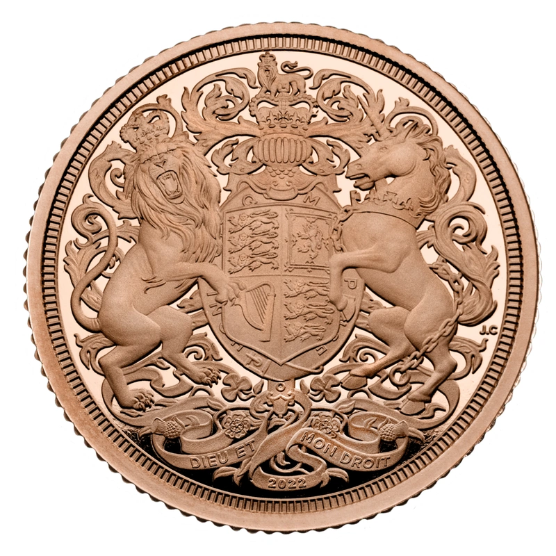 Queen Elizabeth II Memorial Piedfort Sovereign 2022 Gouden Proof Munt